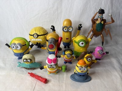Despicable Me Minions Lot of 12 Various Sizes Figures Toys Cake Toppers Vector