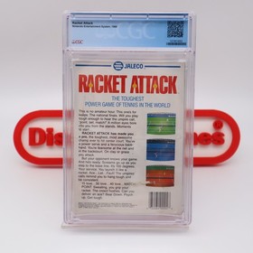 NES Nintendo RACKET ATTACK -EARLY Print "1 or 2 Player" CGC GRADED 8.5 B Sealed!