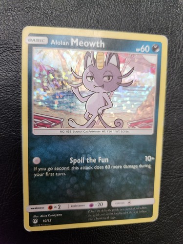 Pokemon TCG Alolan Meowth 010/012 McDonald's 2019 Holo