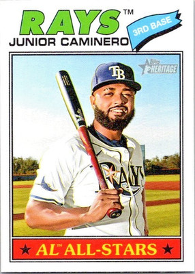 Junior Caminero AL All Stars 2026 Topps Heritage Free Shipping Tampa Bay Rays