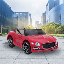 LICENSED Bentley Style Kid Ride On Electric Toy 12V Car Remote Control LED RED