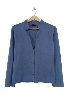 MORE & MORE Cardigan Damen Jacke Gr. DE 36 blau Casual-Look