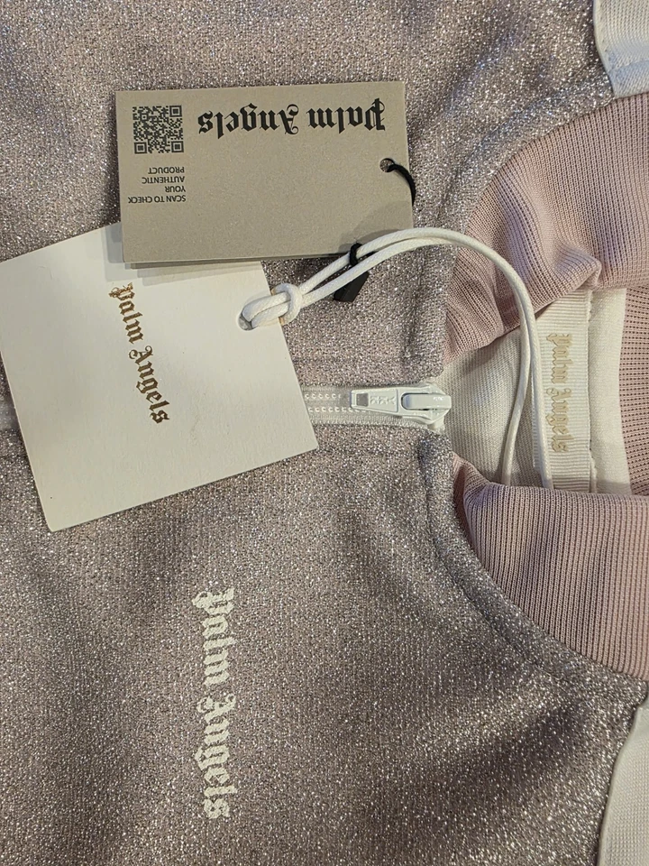 Palm Angels Lure 轨道夹克浅粉色全新带盒。 零售价 250 美元 — 第 3/4 张图片