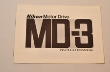 Nikon Motor Drive MD-3 Instruction Manual, Original, Not a Copy c1978
