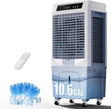 Evaporative Air Cooler 3900 CFM 10.3 Gal Water Tank Portable Swamp Cooler