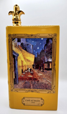 CAMUS Cognac Van Gogh Café at Night 1888 Porcelain Book Decanter 700ml   Japan