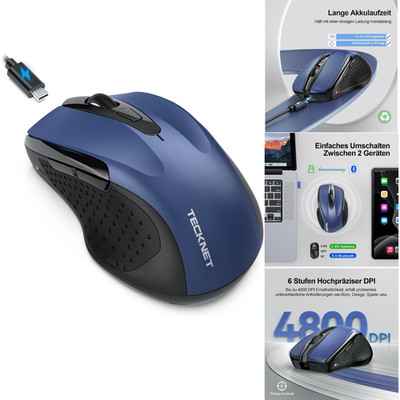 Bluetooth Maus Jiggler 4800 DPI 3 Modi 2.4G 2.4