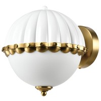 Deckenlampe Weiß Messing 1X40W/E27 Glamour Modern Neu