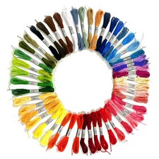 Hilo de bordar de 50 colores Hilo algod n premium de 6 hebras para punto de cruz
