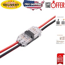 12 Solderless Wire Splice Connectors Quick, Compact, Flame Retardant Design