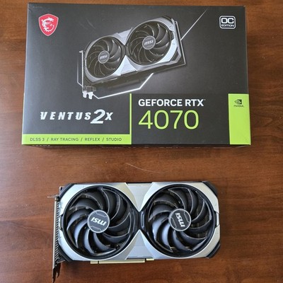 MSI NVIDIA GeForce RTX 4070 Ventus 2X OC Edition 12GB GPU - Needs new fans