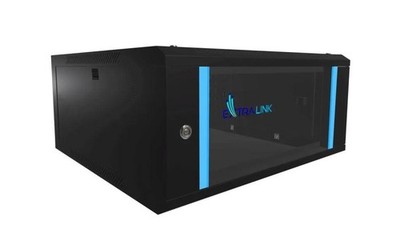 5907207228778 Szafa rack montowana na ścianie Extralink Lite 4U 530x400 Czarna z