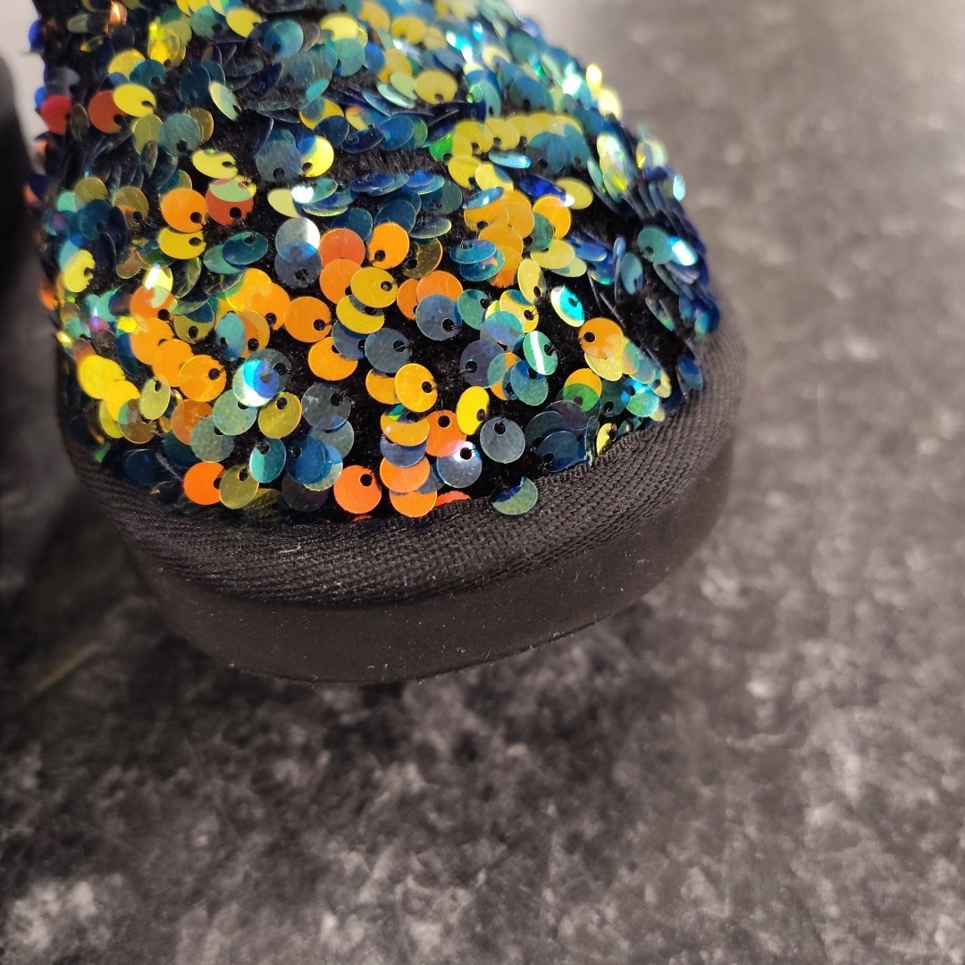 UGG Classic Mini Stellar Sequin Boot Black Size 8… - image 9