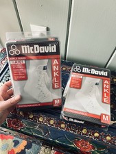 Lote de 2 Tobilleras McDavid A101 Talla M Blanco Nivel 3 Soporte NUEVO