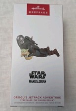 Hallmark Star Wars Mandalorian Grogu's Jetpack Adventure Tree Ornament Keepsake