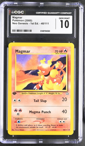 Magmar (1st Edition) graded CGC 10 for sale on eBay