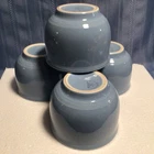 Set Of 4 Homer Laughlin FIESTA WARE Retired 18 oz Jumbo Chili Bowl Blue