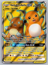 Raichu & Alolan Raichu GX 220/236 Ultra Rare Unified Minds Pokemon HP on eBay
