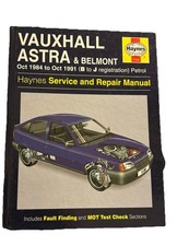 Haynes Manual - Vauxhall Astra & Belmont 1984-1991