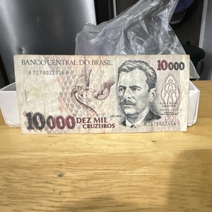 Brazil Banco Central do Brasil 10,000 (Dez Mil) Cruzeiros Banknote