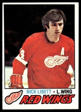 1977-78 Topps Card Hockey Nick Libett Detroit Red Wings #103 EX-MT+