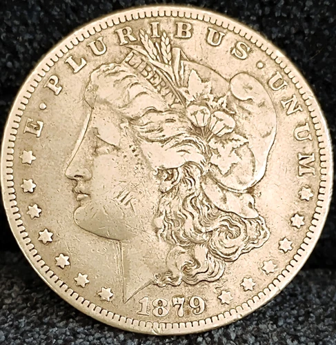 1879 CC Morgan Dollar VF+ Great Eye Appeal Excellent Strike. 100% Original Coin