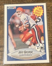 1990 Fleer Jeff George #347 RC Colts QB Rookie Vintage