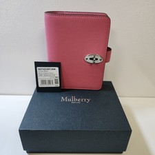 (NEW) MULBERRY Postman's Lock Pocket Book | Geranium Pink | RRP £280