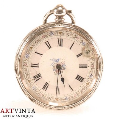 Consti Mathey Taschenuhr Silber 925 England Birmingham Defekt Pocket Watch Si