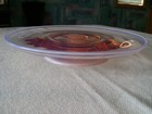 FOSTORIA SEASCAPE PINK OPALESCENT (CORAL SAND) FOOTED SALVER or CAKE PLATE #2685 — photo 8