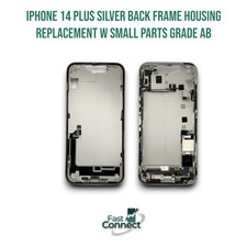 iPhone 14 Plus Silver Back Frame Housing Replacement W Small Parts Grade AB