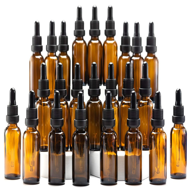 Pipettenflasche 30Ml Braunglas 24 StüCk Apothekerflasche ÄTherische ÖLe Pipette-image