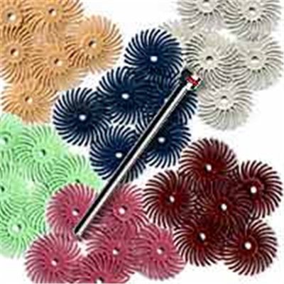 Scotch-Brite(TM) Radial Bristle Disc,  Assortment, 9/16'', 37pc