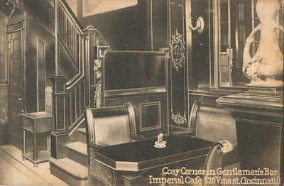 Cosy Corner In Gentlemen's Bar, Imperial Cafe, 520 Vine Street, Cincinnati, Ohio