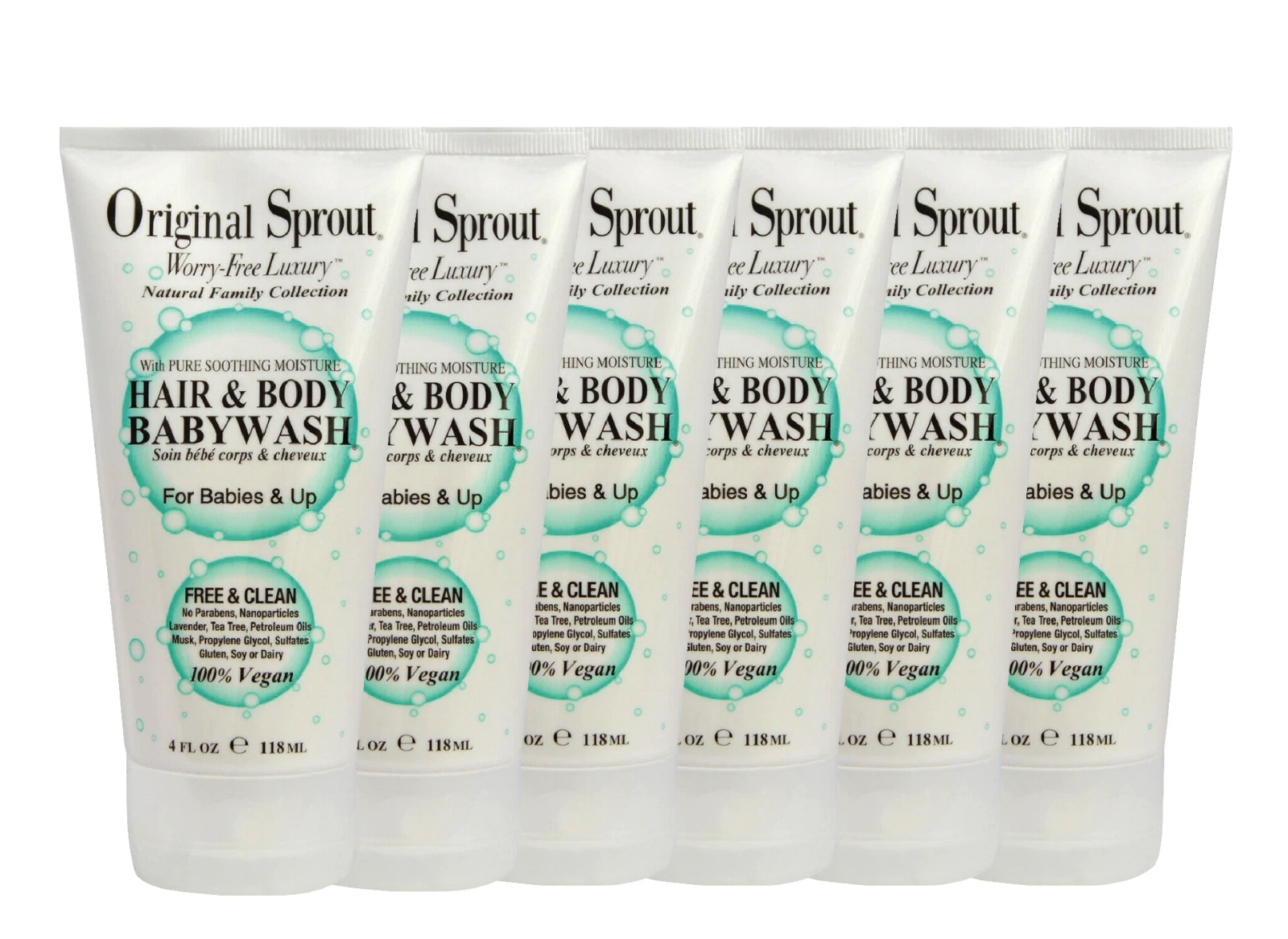 ORIGINAL SPROUT Baby's Body and Hair Wash - For Sensitive Skin 4 Oz Set of 6
Opens in a new window o