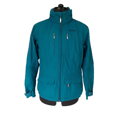Schoffel Venturi MYSTIQUE Regenmantel Anorak blau Kapuze leicht Damen UK12