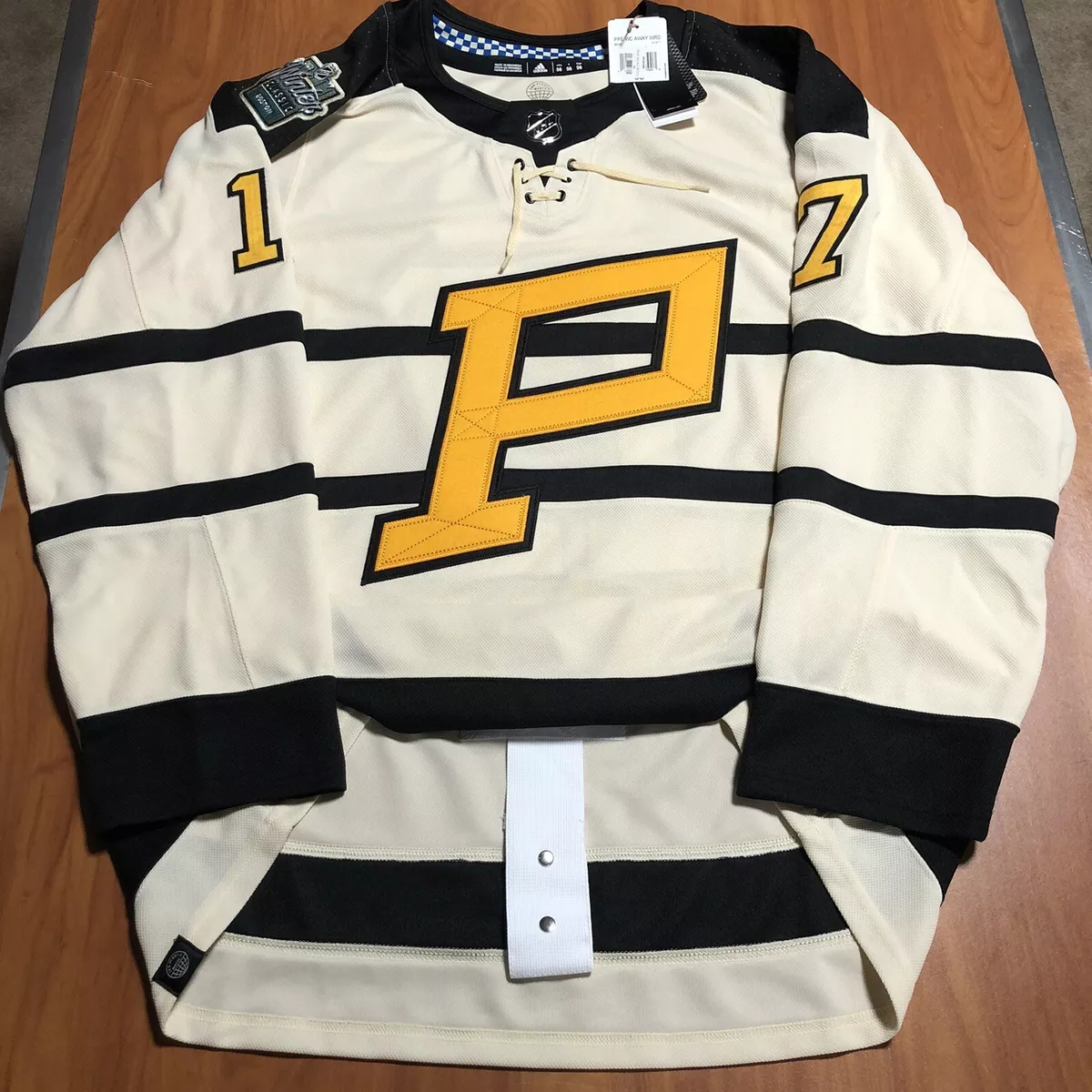 Adidas Authentic Boston Bruins 2023 NHL Winter Classic Hockey Jersey Black 56