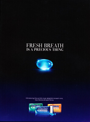 MENTOS MINT AD #12 MAGAZINE promo AD 2013
