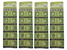 40 pcs AG7 LR927 Alkaline Button Cell Battery with Retail Blister Card Exp 2029
