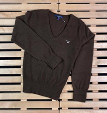 Mens Jumper V Neck Gant Size M Wool