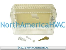Thermostat Guard Clear Case Lock & Key Fits Diversitech Wagner A-1 Watsco TG-UK2