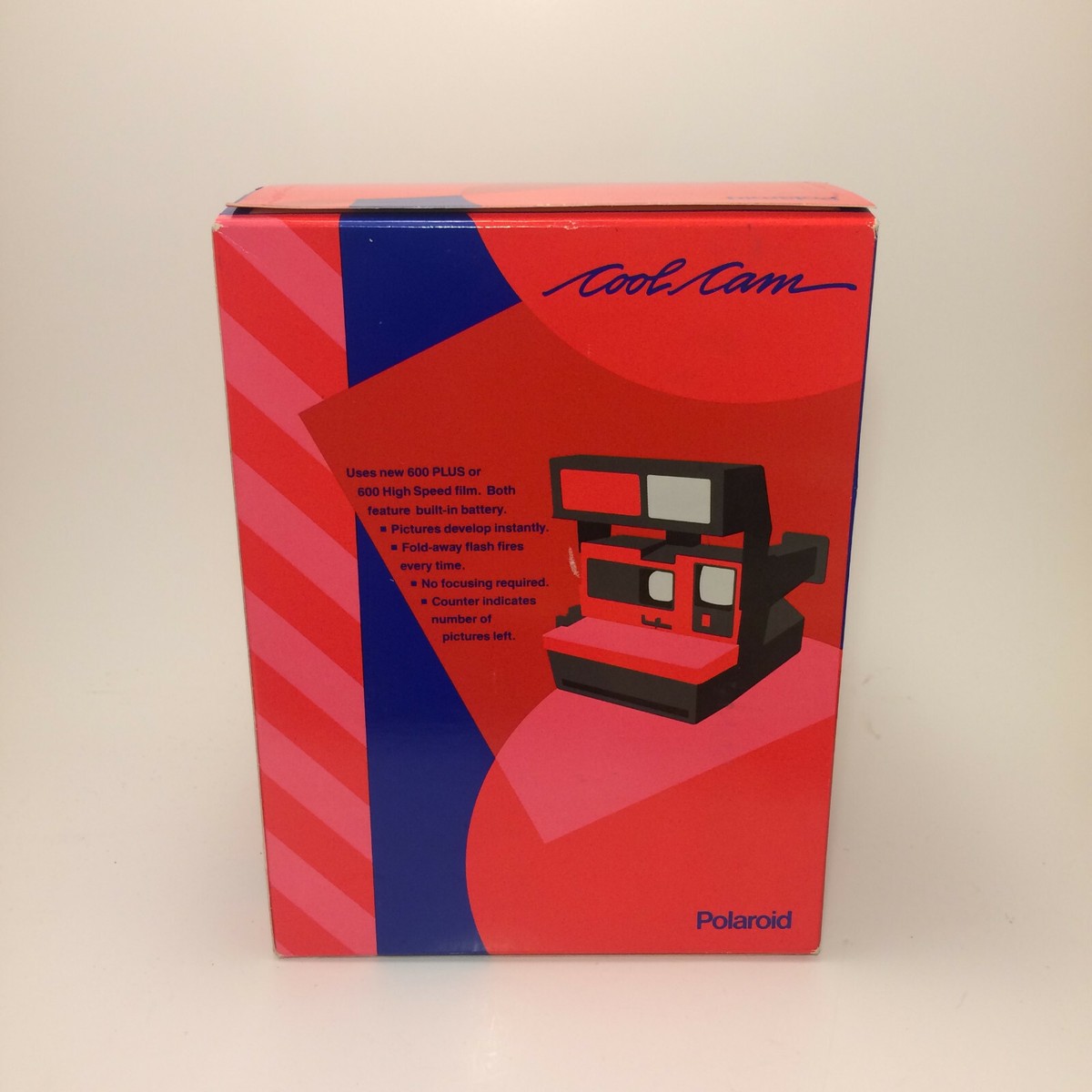 Rare Factory Sealed Polaroid 600 Cool Cam Instant Camera Red Rare Factory Sealed Polaroid 600 Cool Cam Instant Camera Red
