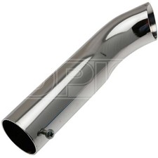 Image of Exhaust Trim Curved End - 48mm - High Quality Polished Chrome - KLARIUS TRM16AT