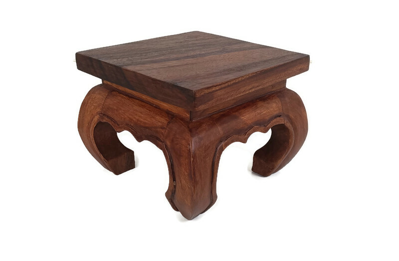 ヴィンテージ Opium Table コーヒー カフェ テーブル サイドテーブル Small Vintage carved wood Low Opium Coffee Side table