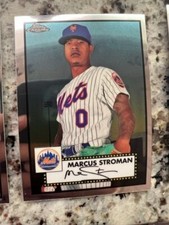2022 TOPPS CHROME PLATINUM BASE CARD NEW YORK METS MARCUS STROMAN #160
