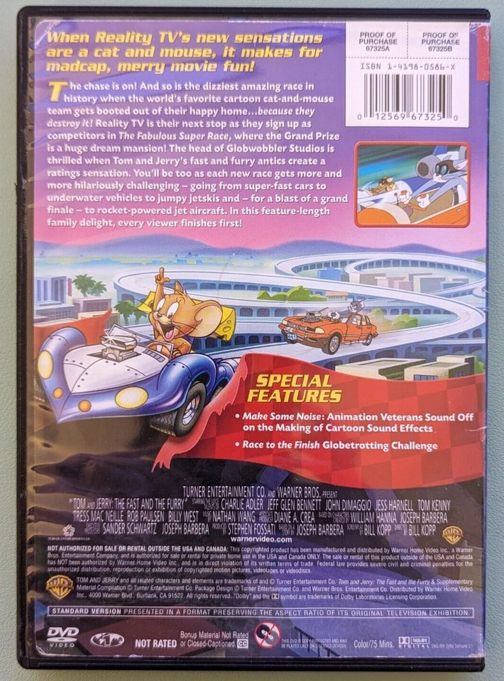 Tom and Jerry: The Fast and the Furry (DVD, 2005) - Image 2 of 4
