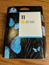 HP 11 Yellow Ink Cartridge C4838A Genuine New Expiration of Warranty 8/14.