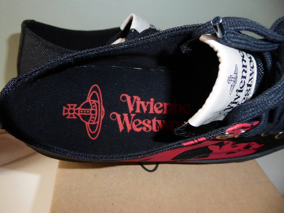 Brand New Boxed Vivienne Westwood Black Orb Trainers Sneakers UK 7
