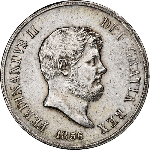 ☆1856 イタリア 120グラナ銀貨 両シチリア王国 NGC XF DETAILS