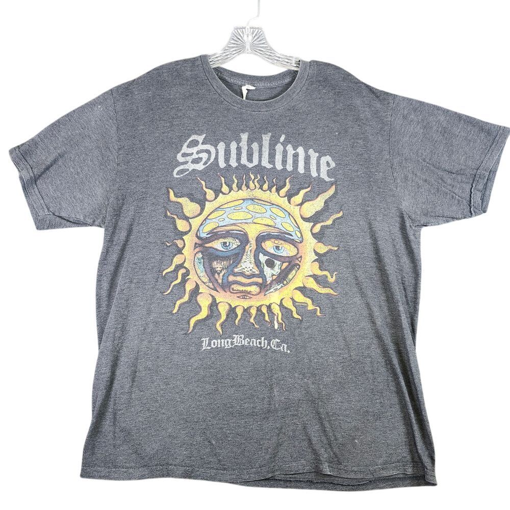 Sublime Tee Shirt Medium Long Beach Dark Gray Graphic Concert T Shirt